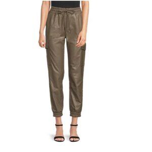 NWT RD Style Faux Leather Jogger Pants | Blair Vegan Leather Jogger | Cognac | M